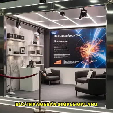 booth pameran simple malang
